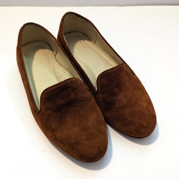 Nisolo Suede Brown Tan Loafers Size 8.5 - Picture 1 of 9